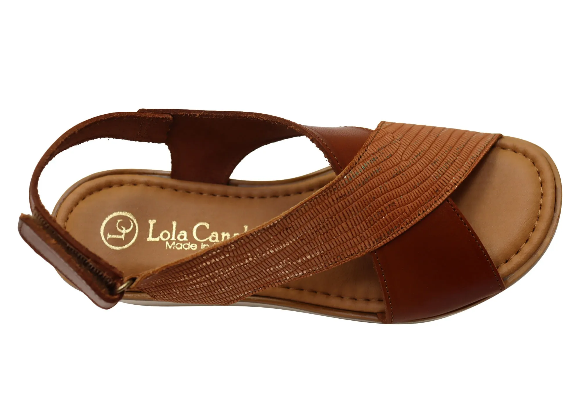 Lola Canales Yvonne Womens Comfortable Leather Sandals Made In Spain Lola Canales Shoes