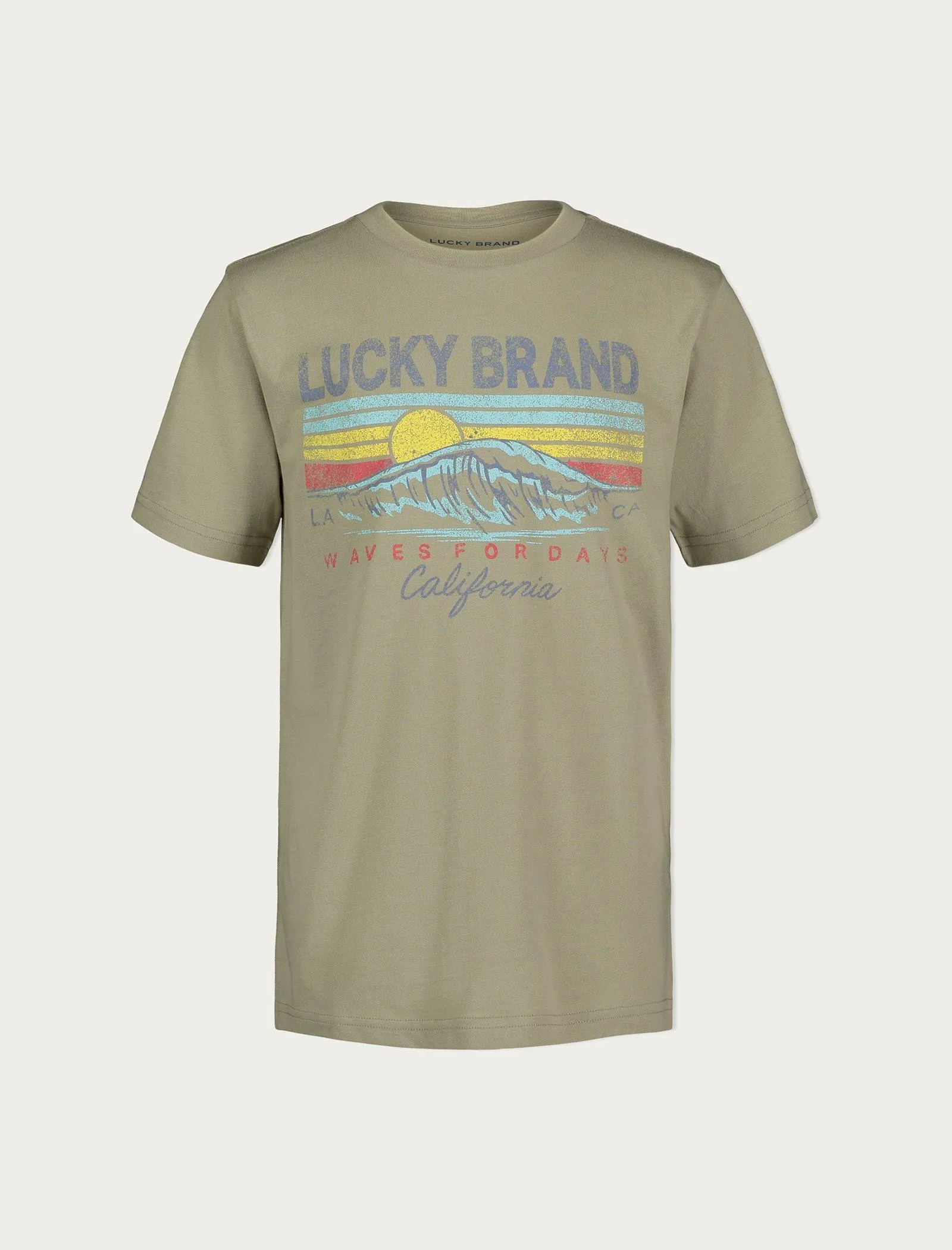 Lucky Brand Boys Lucky Sway T-Shirt Dark Green Lucky Brand