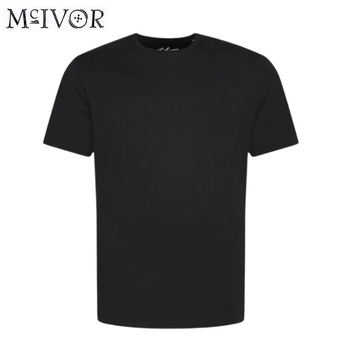 Mc Ivor Crew Black Neck T-Shirt Black