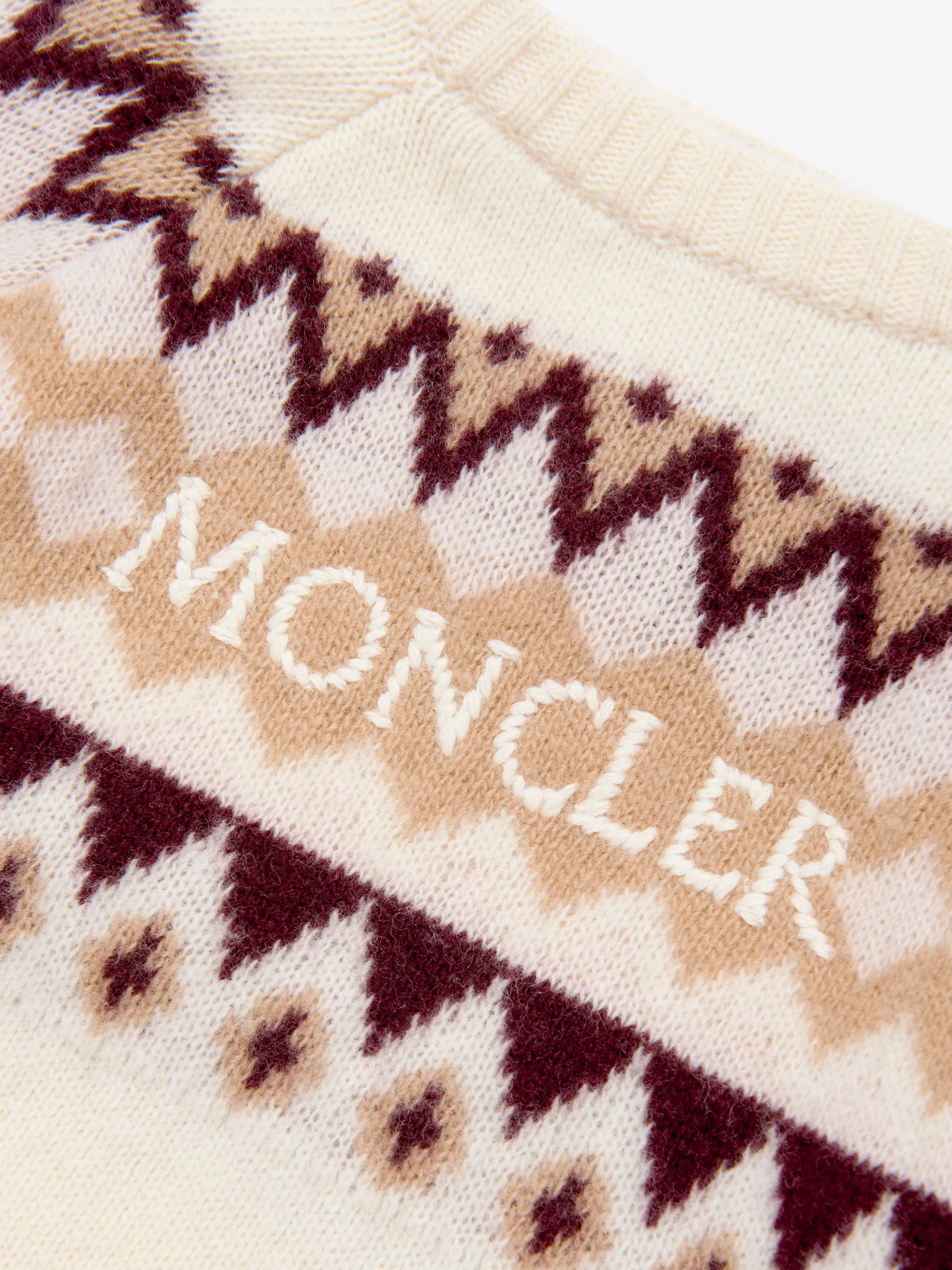 Moncler Enfant Baby Girls Wool Knitted Dress in Ivory