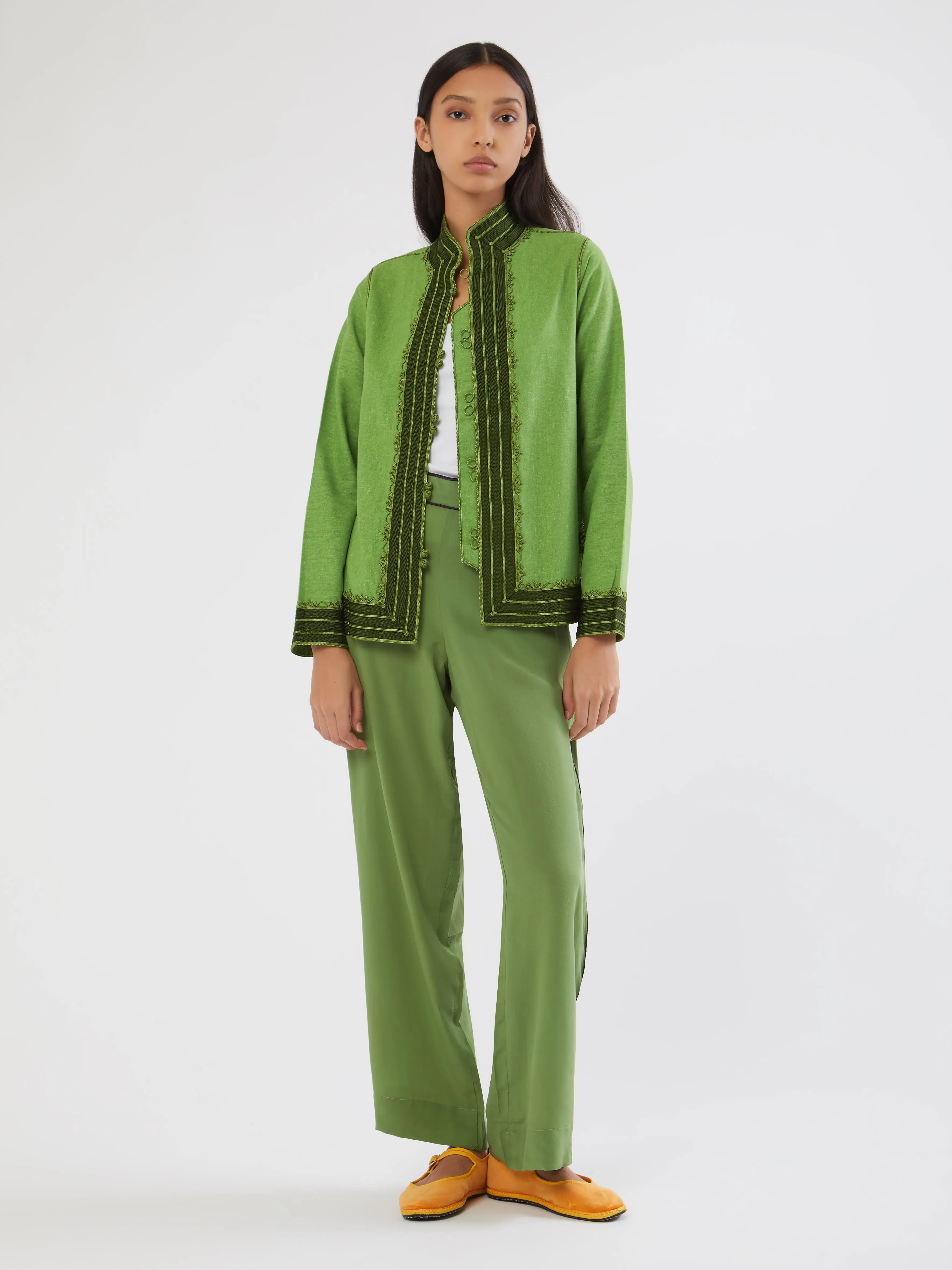 Moroccan linen jacket