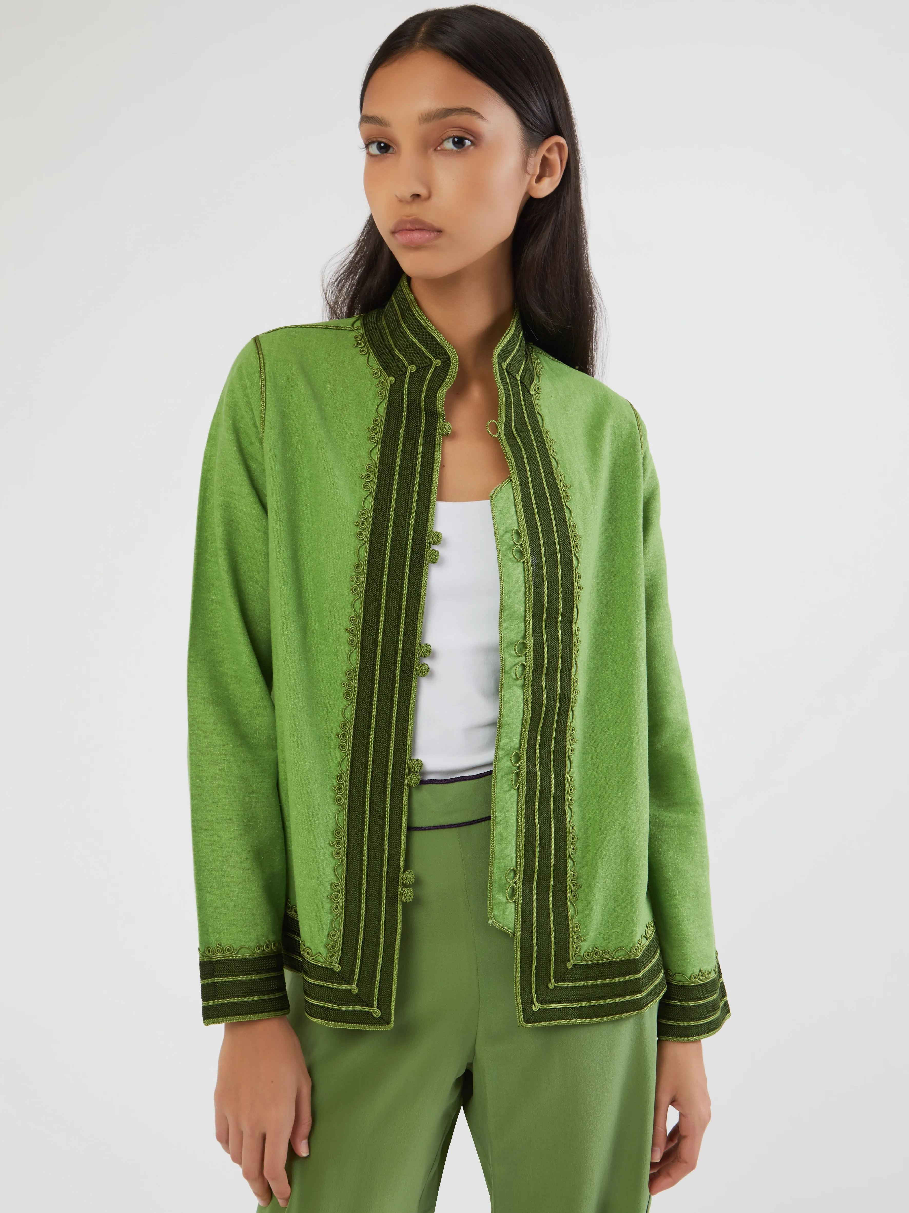 Moroccan linen jacket