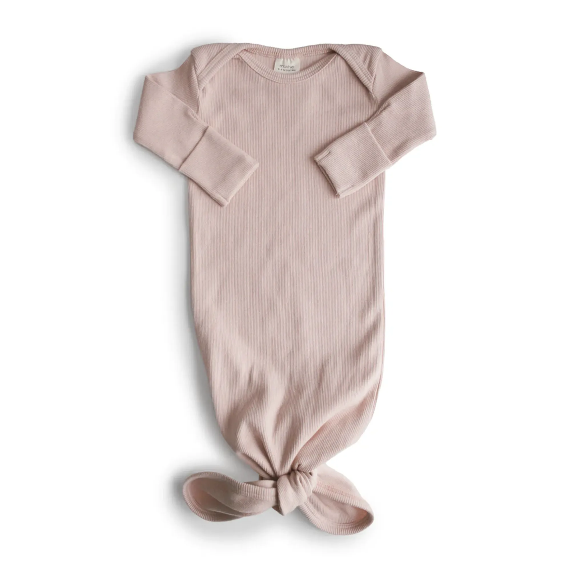 MUSHIE Ribbed Baby Gown