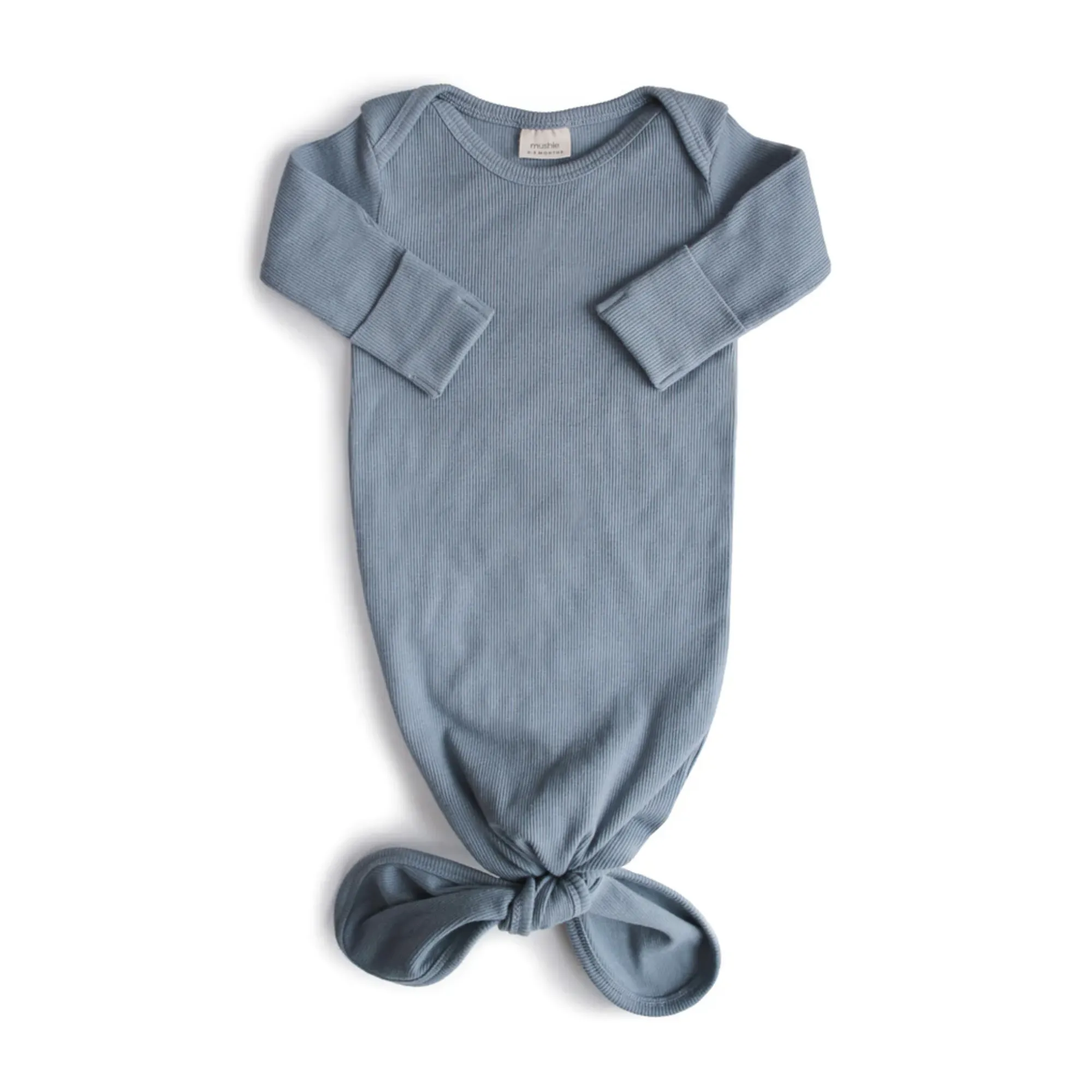 MUSHIE Ribbed Baby Gown