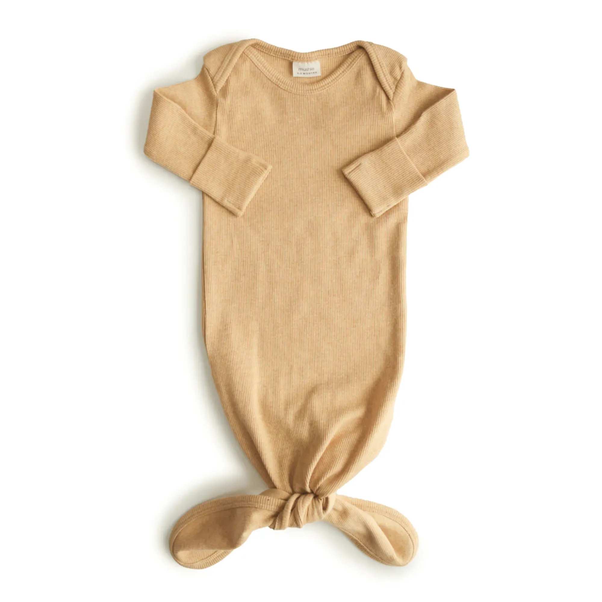 MUSHIE Ribbed Baby Gown
