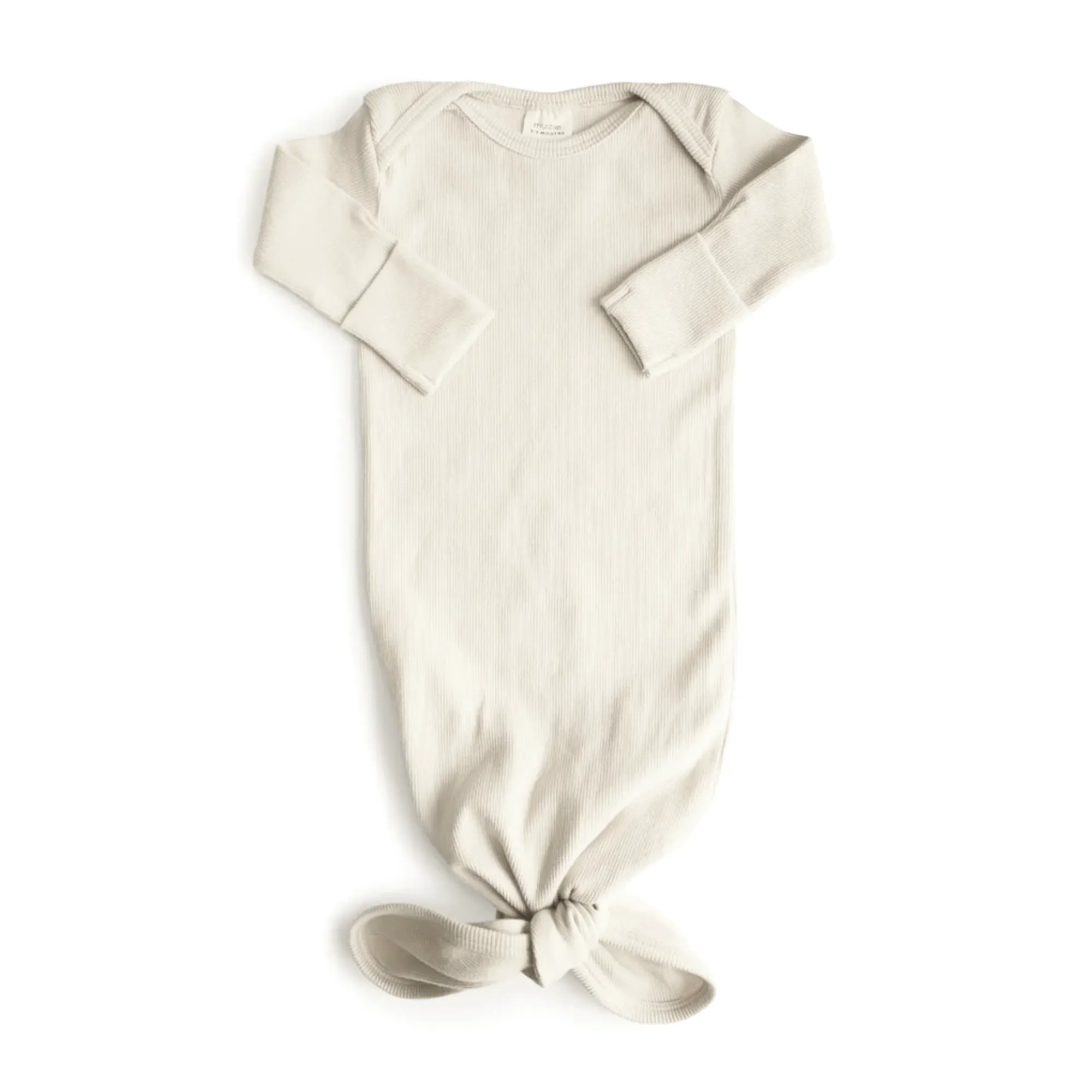 MUSHIE Ribbed Baby Gown