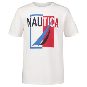 Nautica Boys' J-Class Graphic T-Shirt Antique White Wash Nautica