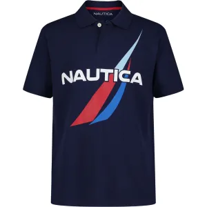 Nautica Boys' J-Class Logo Polo J Navy Nautica