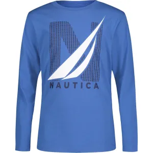 Nautica Toddler Boys' Logo Graphic Long-Sleeve T-Shirt (2T-4T) Bolt Blue Nautica