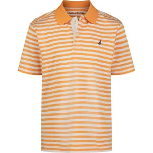 Nautica Toddler Boys' Striped Polo (2T-4T) Sailor Red Nautica