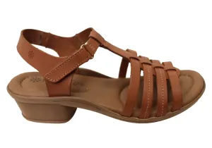 New Face Jaslyn Womens Brazilian Comfortable Leather Low Heel Sandals New Face Shoes
