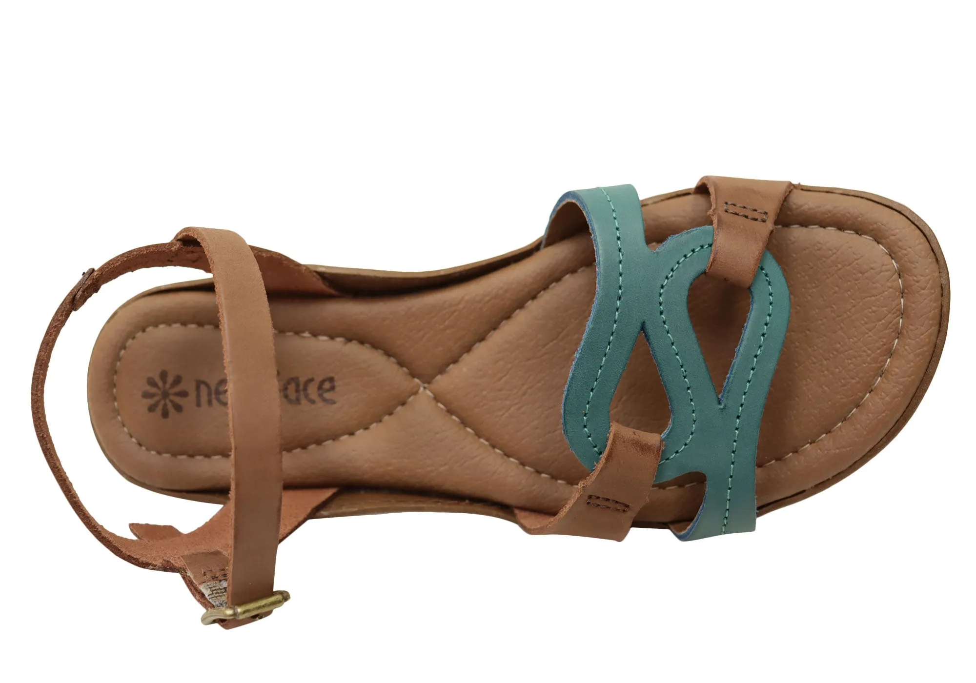 New Face Leni Womens Comfortable Leather Sandals Made In Brazil New Face Shoes