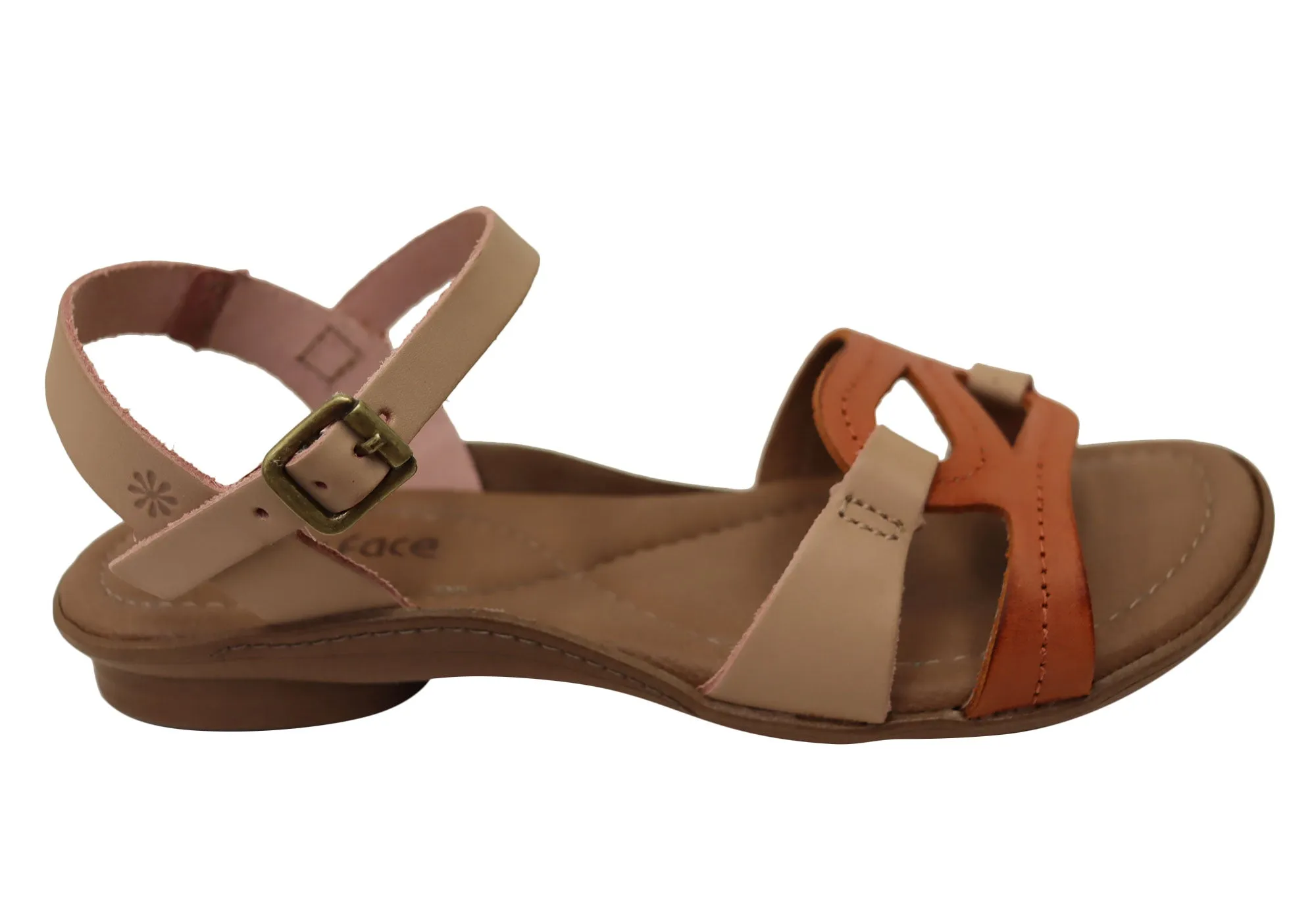 New Face Leni Womens Comfortable Leather Sandals Made In Brazil New Face Shoes