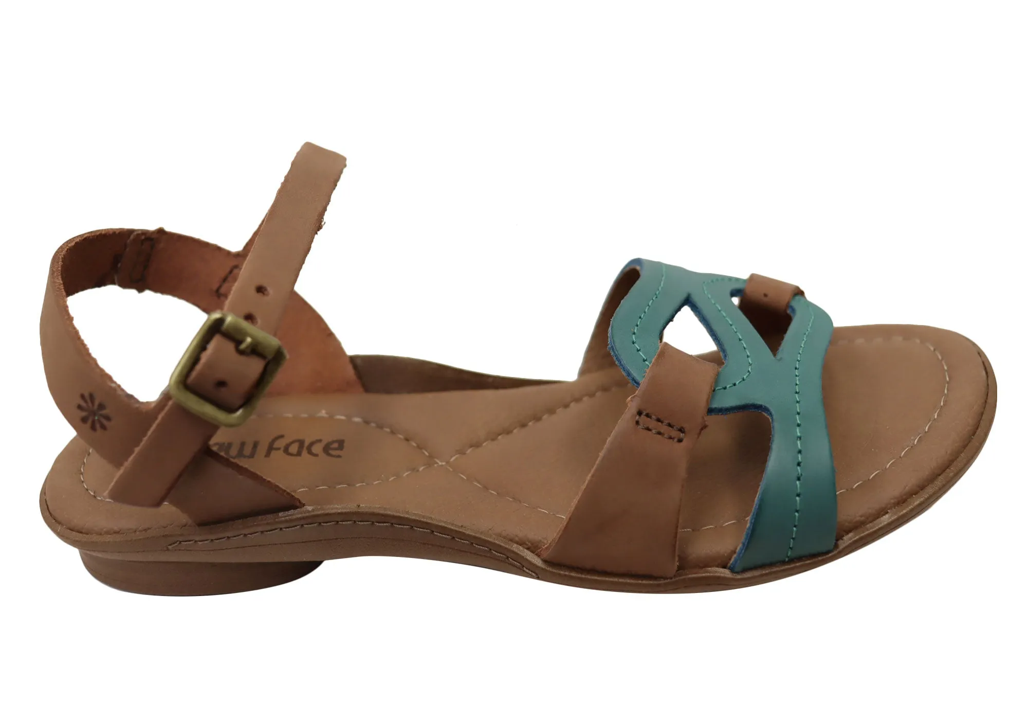 New Face Leni Womens Comfortable Leather Sandals Made In Brazil New Face Shoes