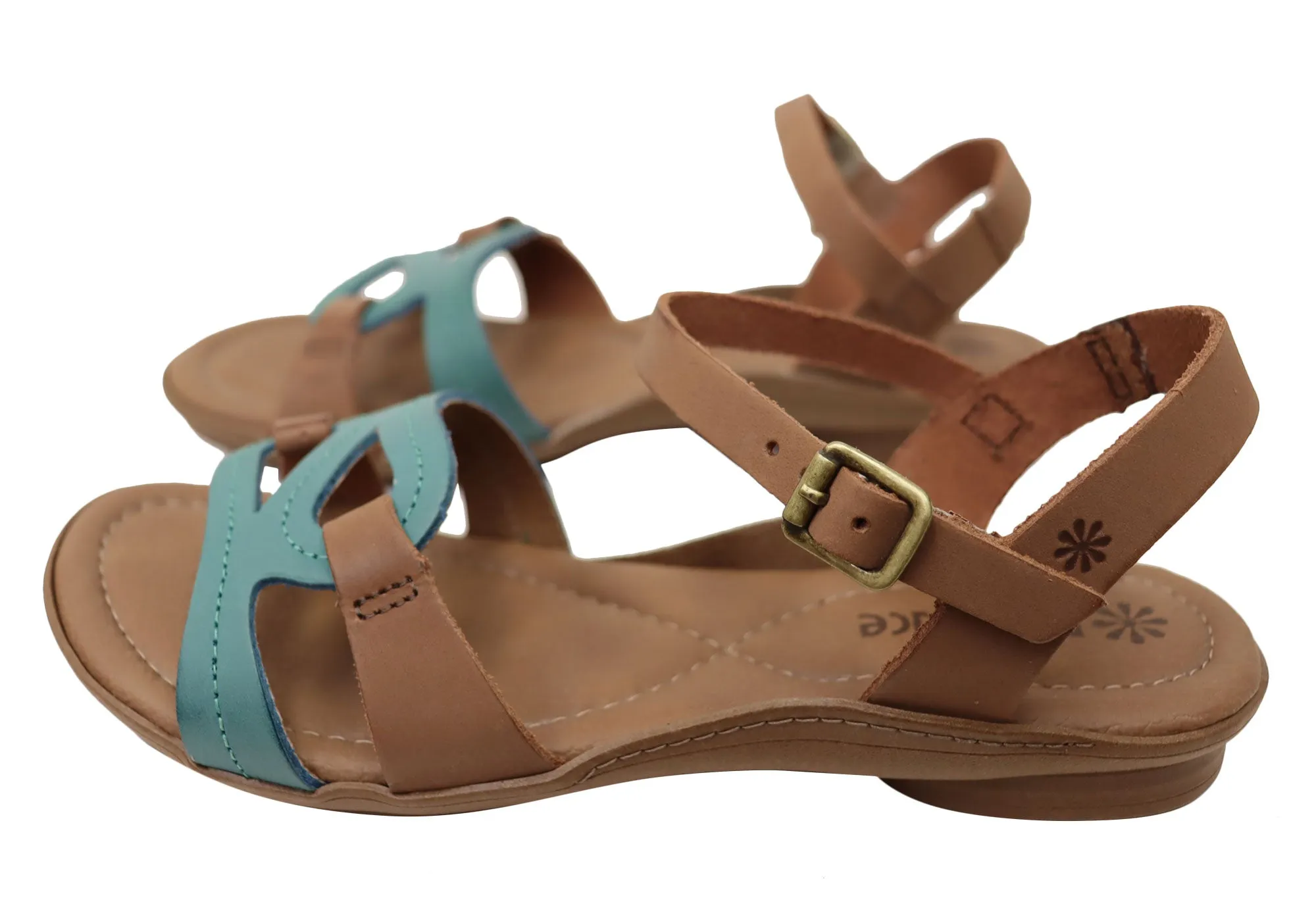 New Face Leni Womens Comfortable Leather Sandals Made In Brazil New Face Shoes