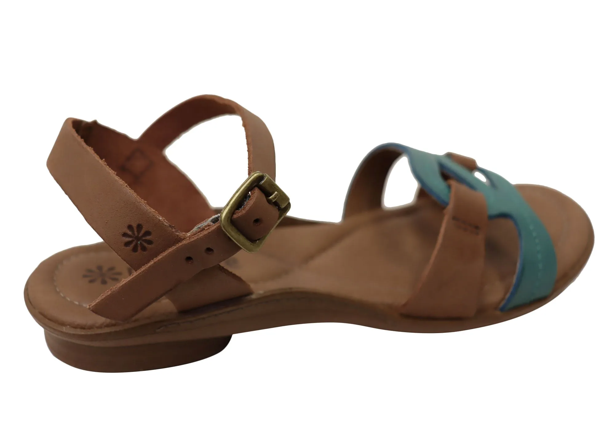New Face Leni Womens Comfortable Leather Sandals Made In Brazil New Face Shoes