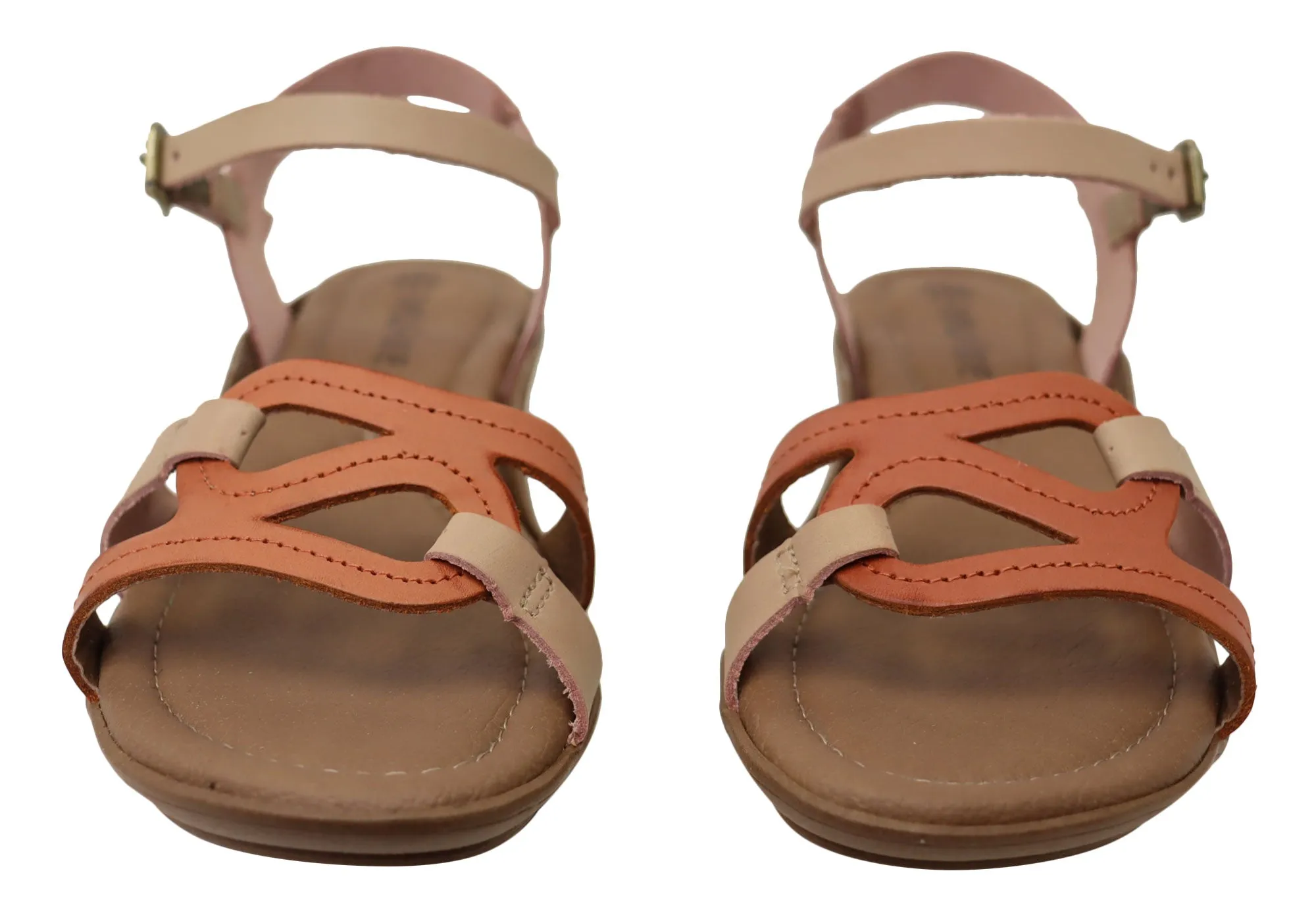 New Face Leni Womens Comfortable Leather Sandals Made In Brazil New Face Shoes