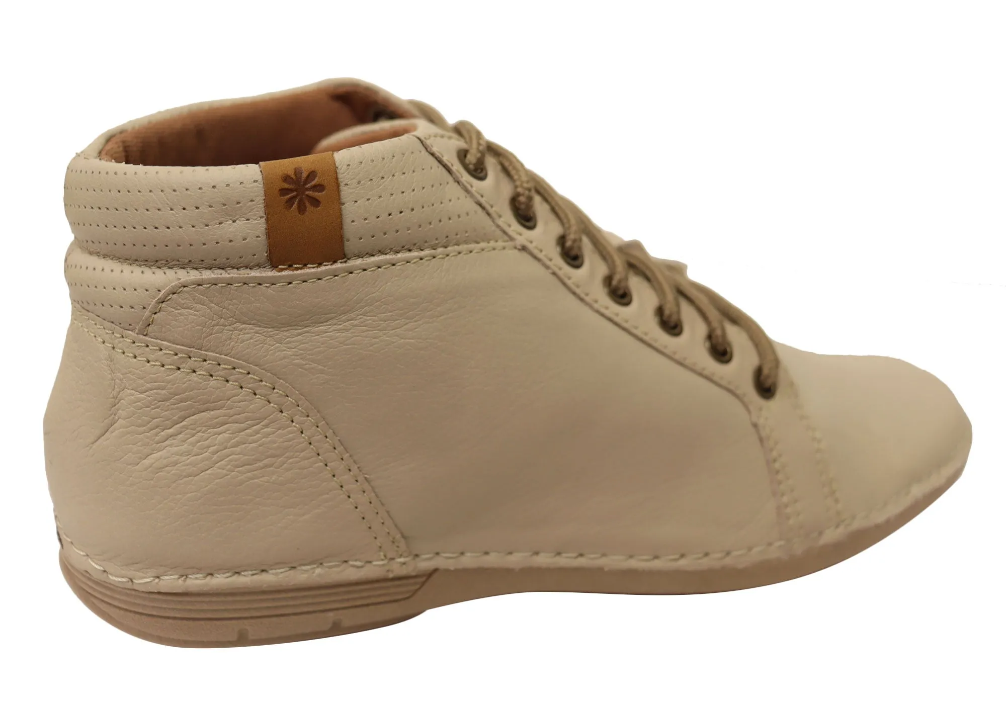 New Face Milena Womens Comfortable Leather Ankle Boots Made In Brazil New Face Shoes