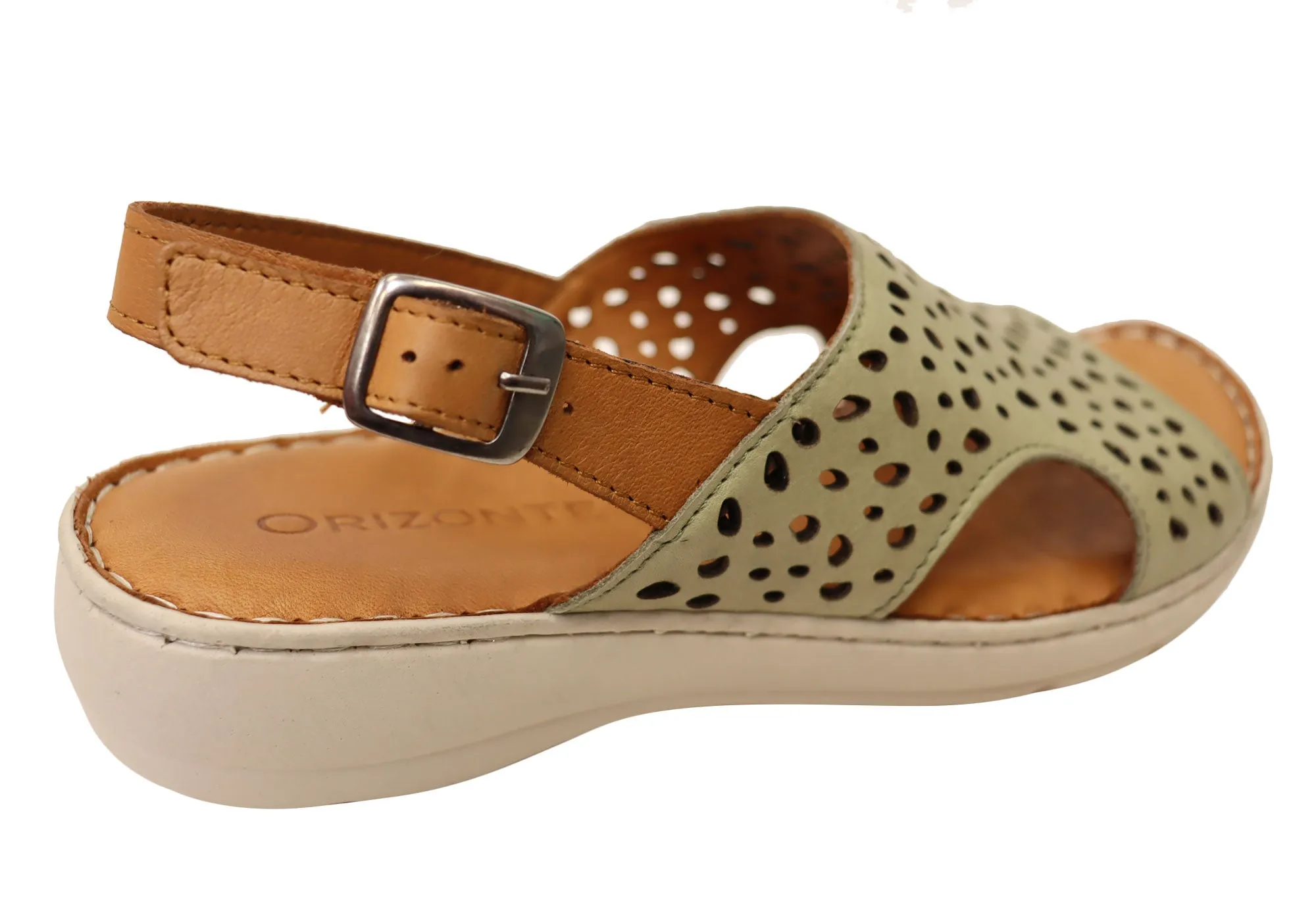 Orizonte Costena Womens European Comfortable Leather Sandals Orizonte Shoes