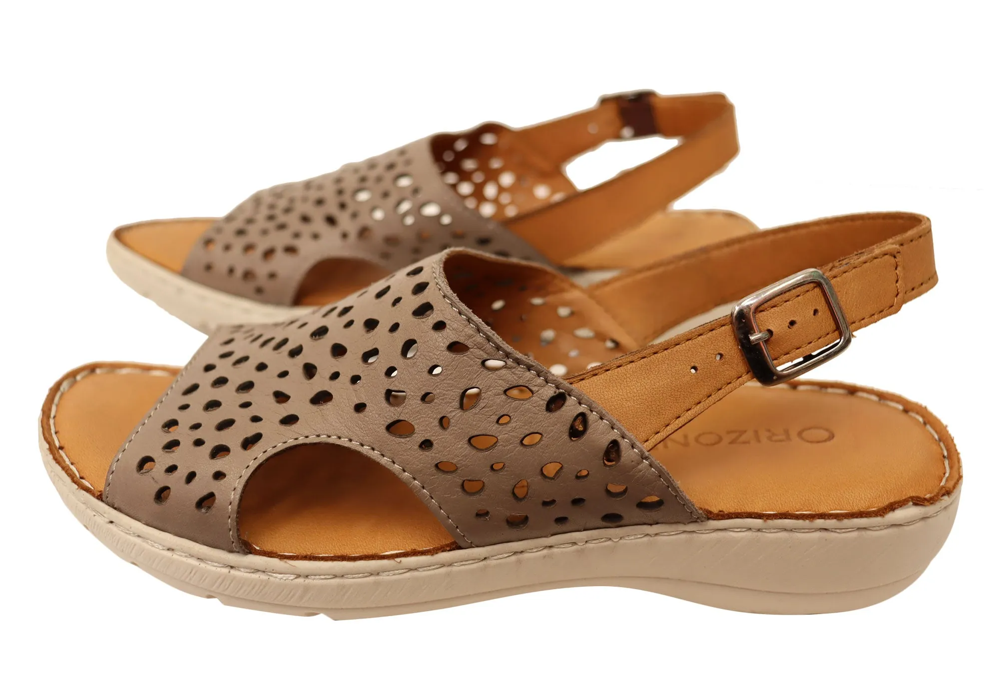 Orizonte Costena Womens European Comfortable Leather Sandals Orizonte Shoes