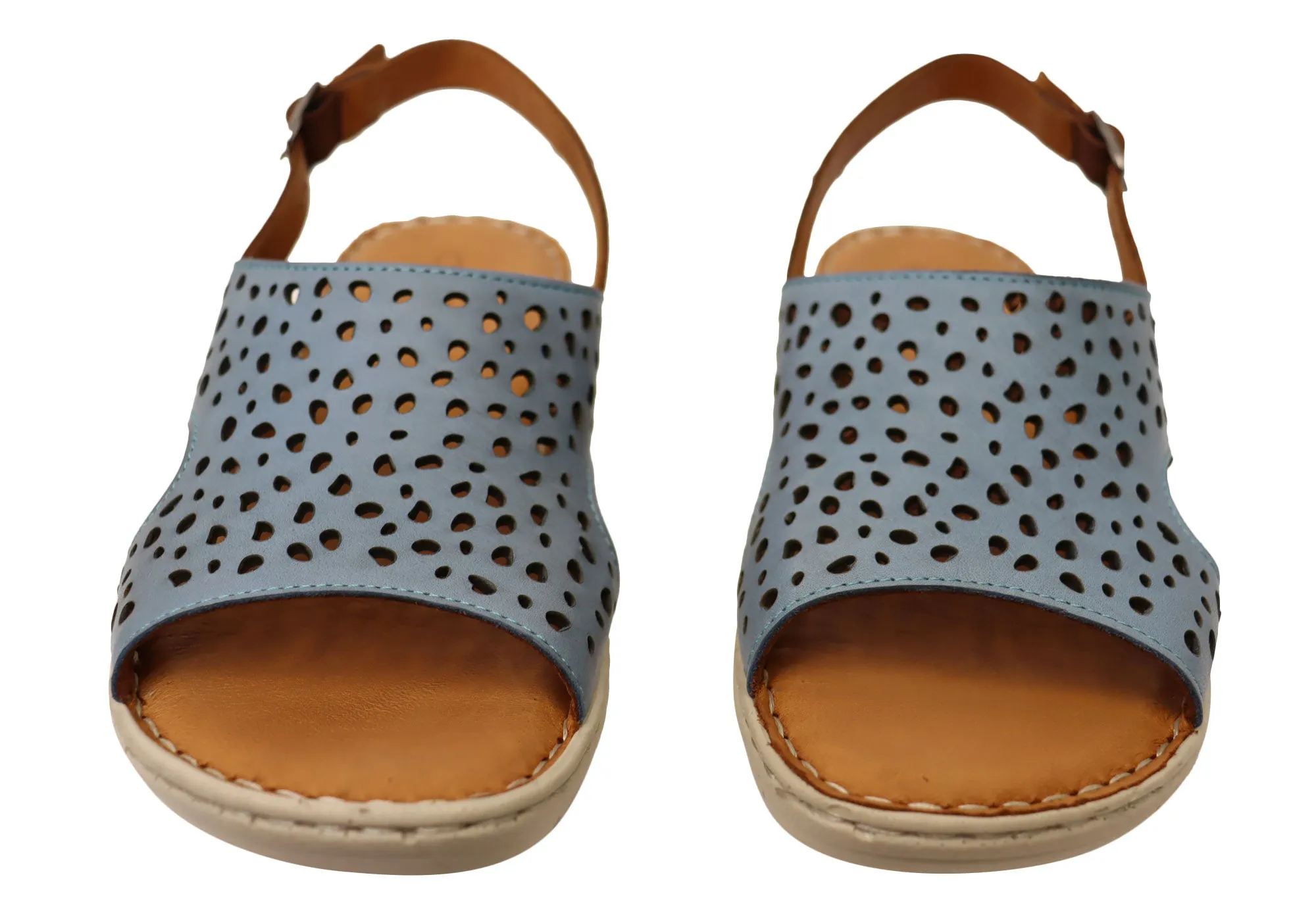 Orizonte Costena Womens European Comfortable Leather Sandals Orizonte Shoes