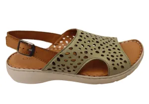 Orizonte Costena Womens European Comfortable Leather Sandals Orizonte Shoes