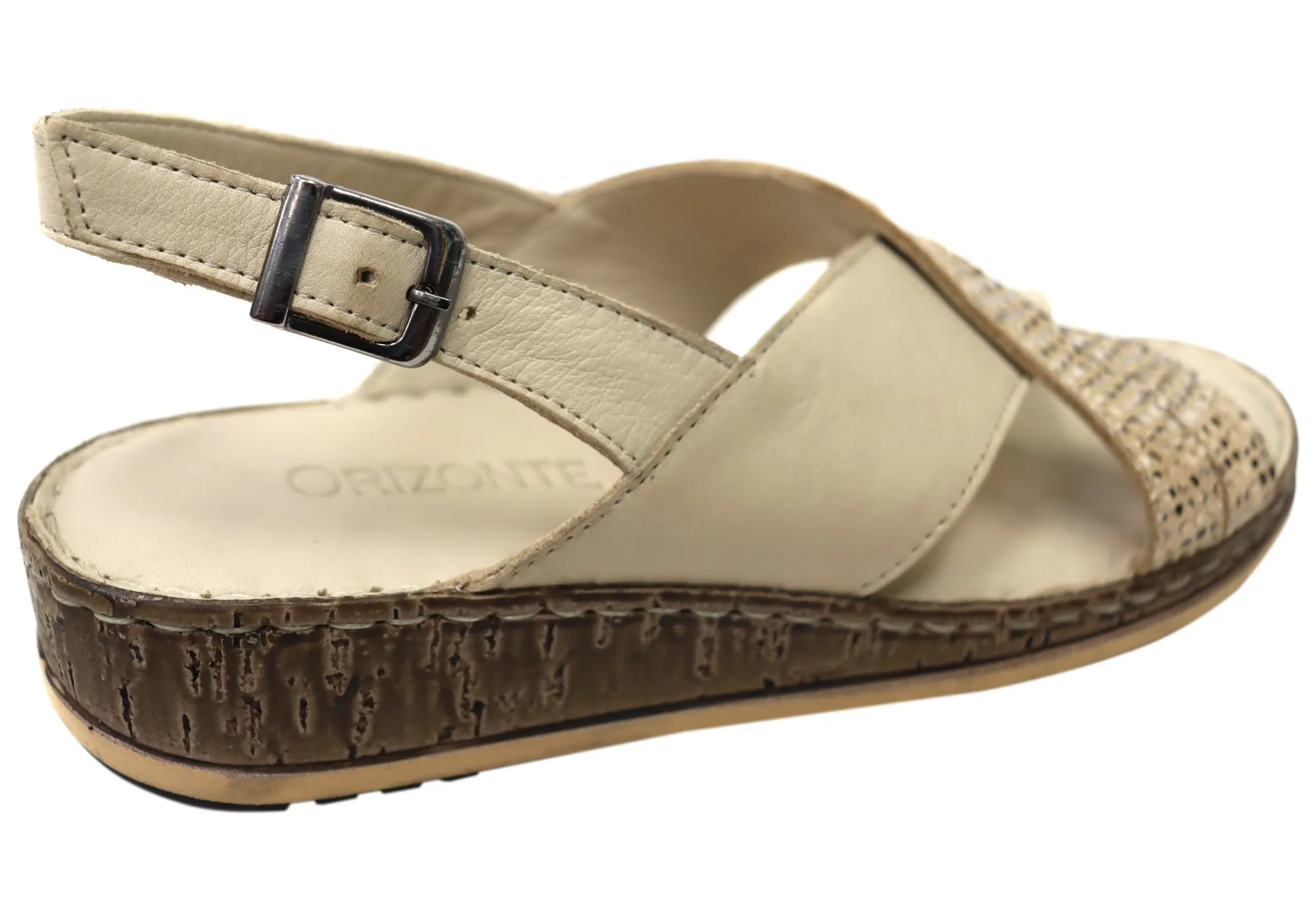 Orizonte Darita Womens Comfortable European Leather Sandals Orizonte Shoes