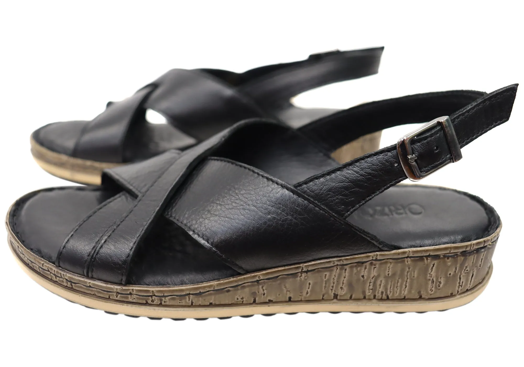 Orizonte Darita Womens Comfortable European Leather Sandals Orizonte Shoes
