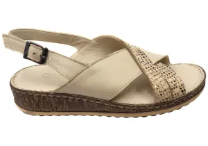 Orizonte Darita Womens Comfortable European Leather Sandals Orizonte Shoes