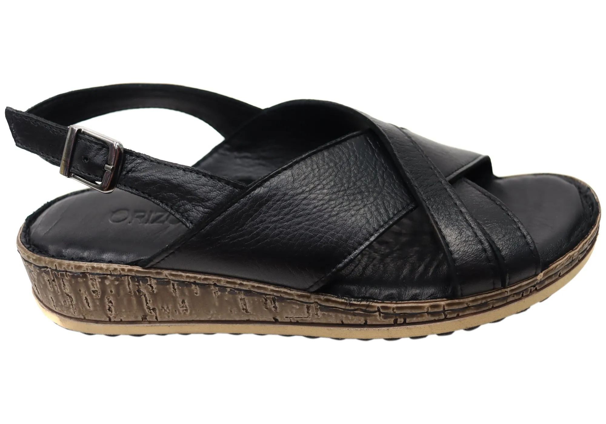 Orizonte Darita Womens Comfortable European Leather Sandals Orizonte Shoes