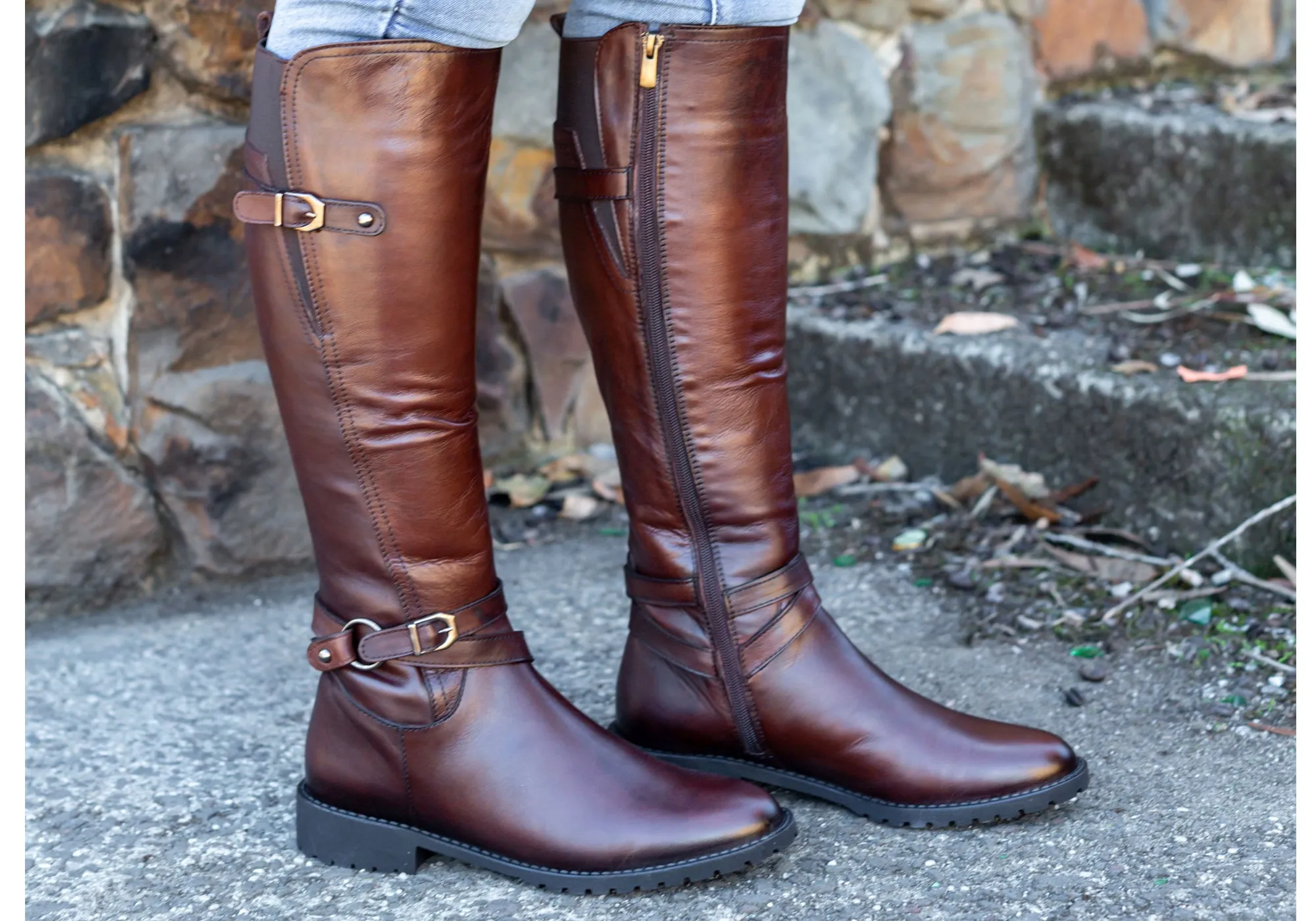Orizonte Hobart Womens Comfortable European Leather Knee High Boots Orizonte Shoes