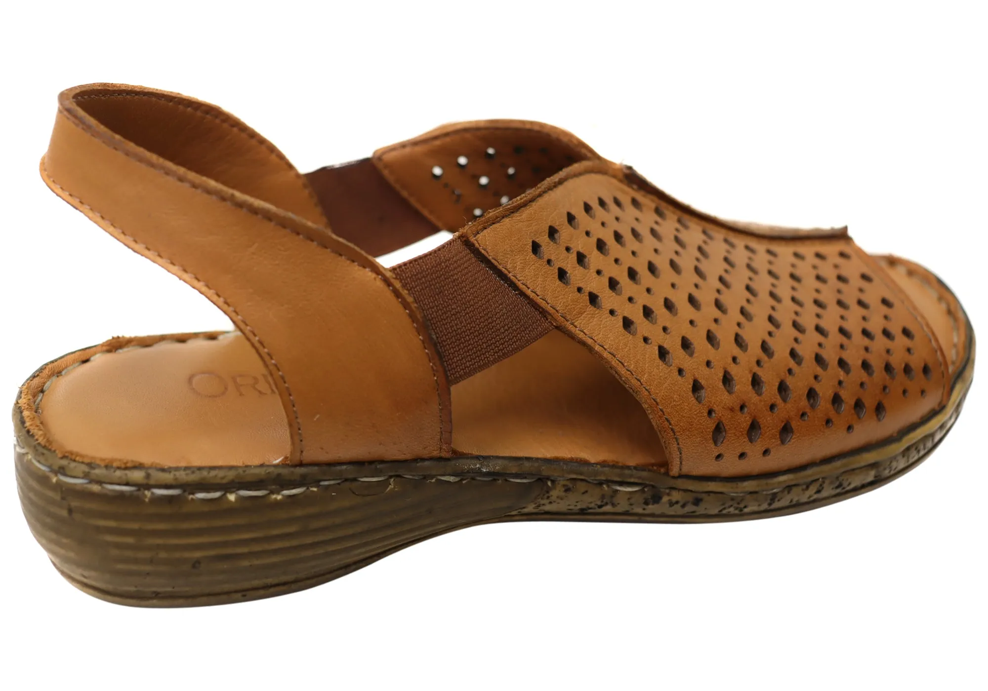 Orizonte Marlee Womens Comfortable European Leather Sandals Orizonte Shoes