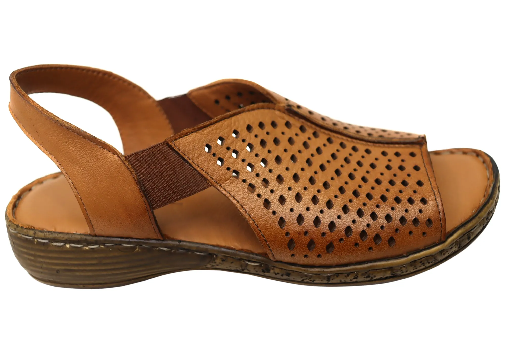 Orizonte Marlee Womens Comfortable European Leather Sandals Orizonte Shoes
