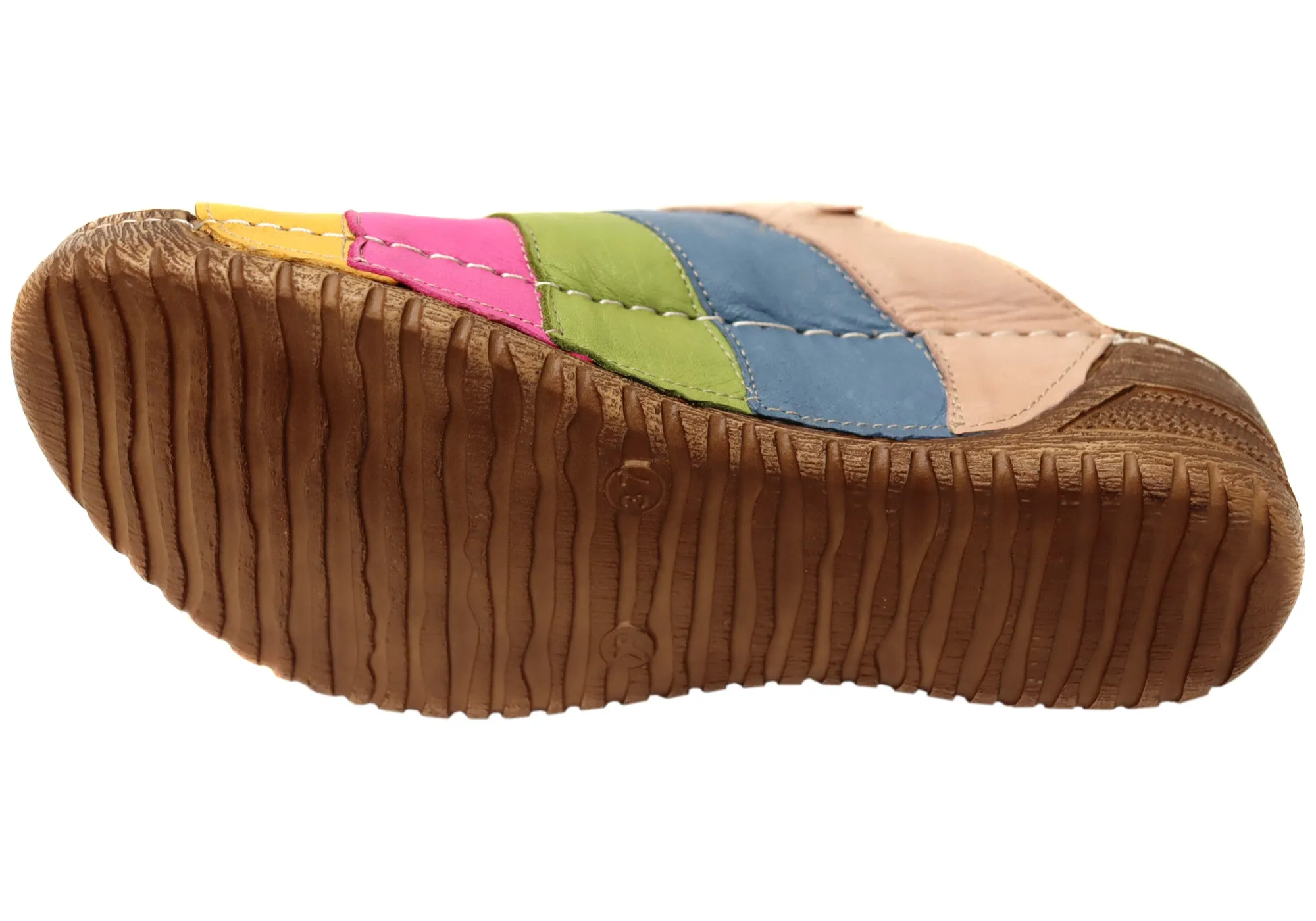 Orizonte Mimi Womens European Comfortable Leather Slides Sandals Orizonte Shoes