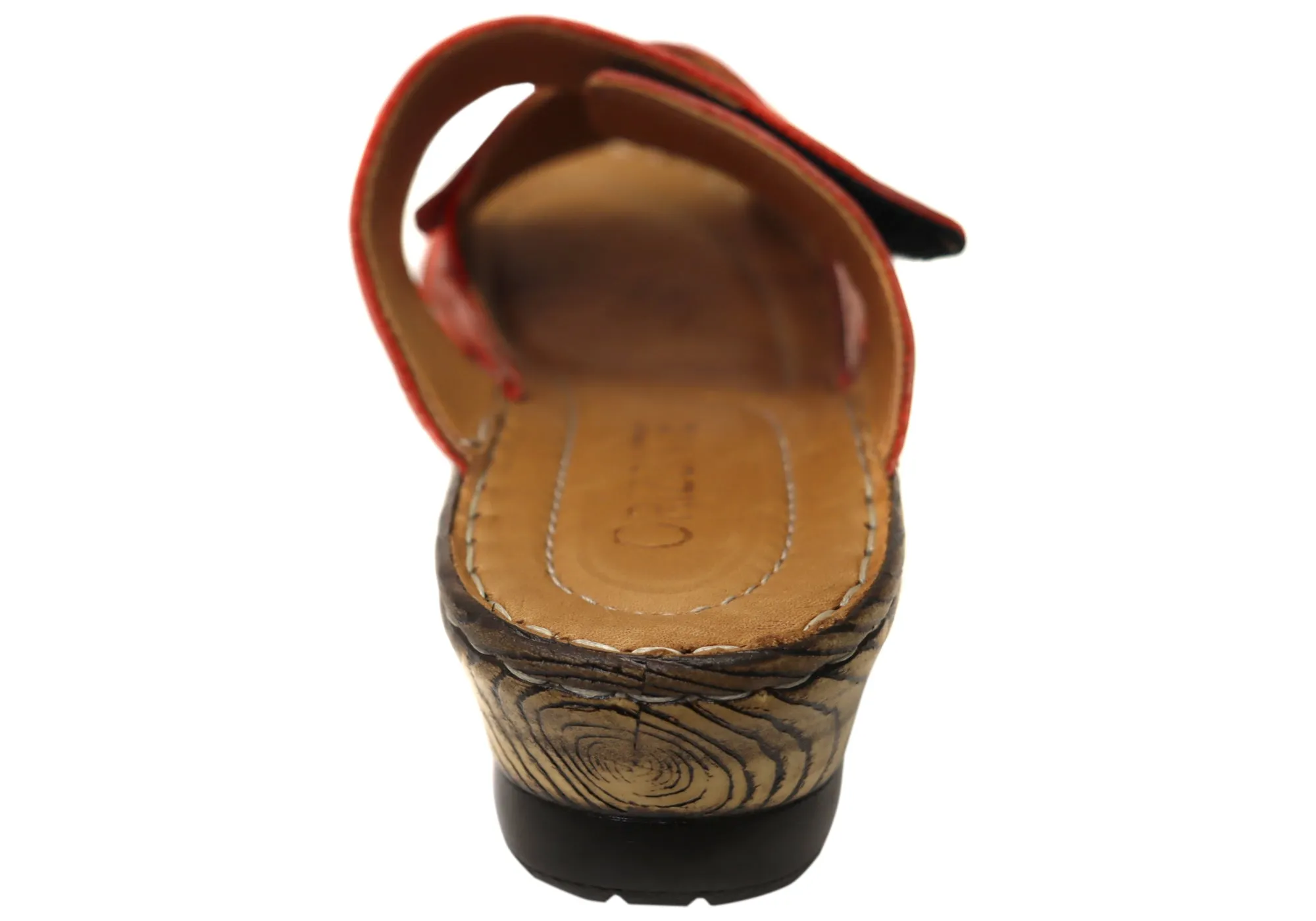 Orizonte Toranto Womens Comfortable European Leather Slides Sandals Orizonte Shoes