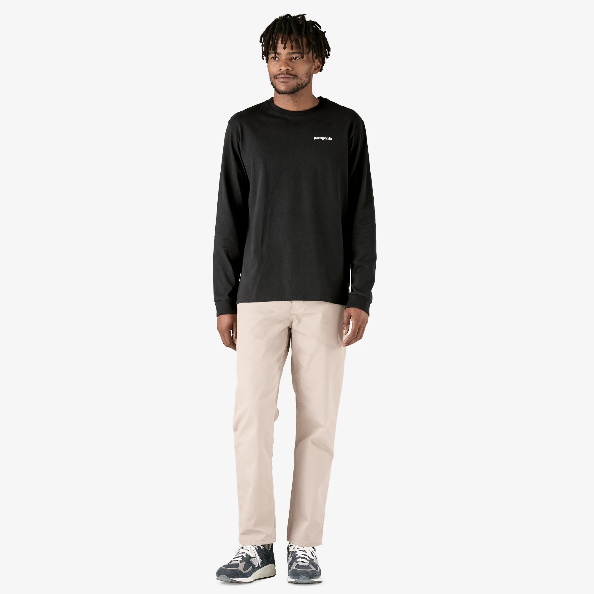 Patagonia Mens T-Shirts Men's Long-Sleeved P-6 Logo Responsibili-Tee®