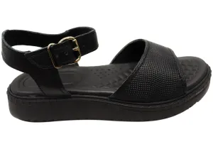 Pegada Vayano Womens Comfortable Leather Sandals Made In Brazil Pegada Shoes
