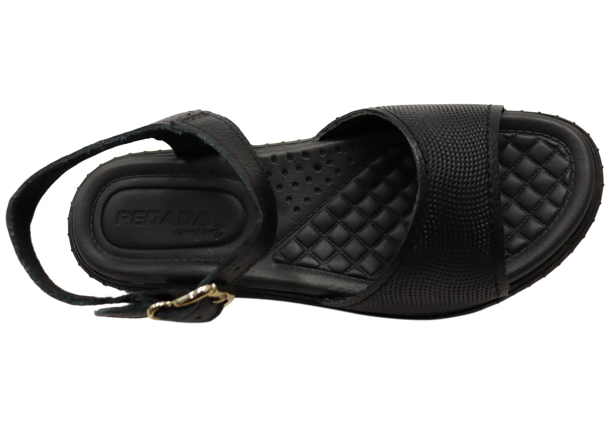 Pegada Vayano Womens Comfortable Leather Sandals Made In Brazil Pegada Shoes