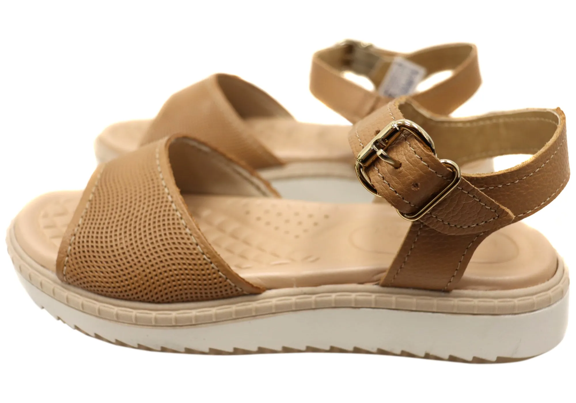 Pegada Vayano Womens Comfortable Leather Sandals Made In Brazil Pegada Shoes