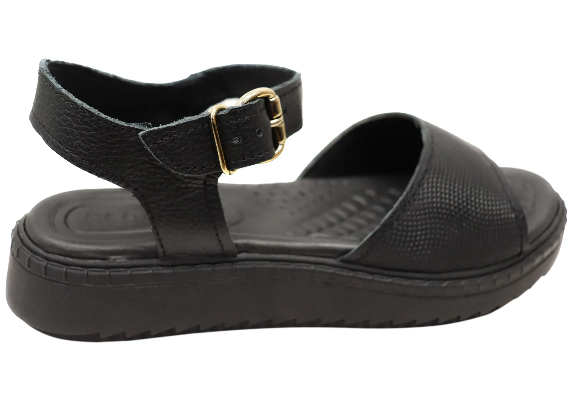 Pegada Vayano Womens Comfortable Leather Sandals Made In Brazil Pegada Shoes