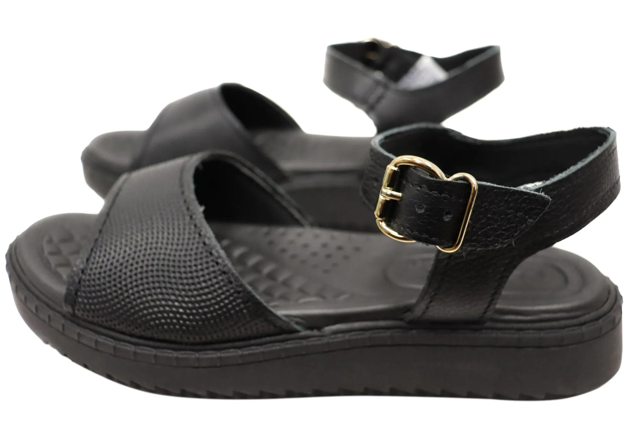 Pegada Vayano Womens Comfortable Leather Sandals Made In Brazil Pegada Shoes