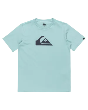 Quiksilver Clothing Boys Comp Logo T-Shirt in Aquifer