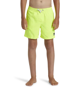 Quiksilver Clothing Boys Everyday Solid Volley Shorts in Safety Yellow