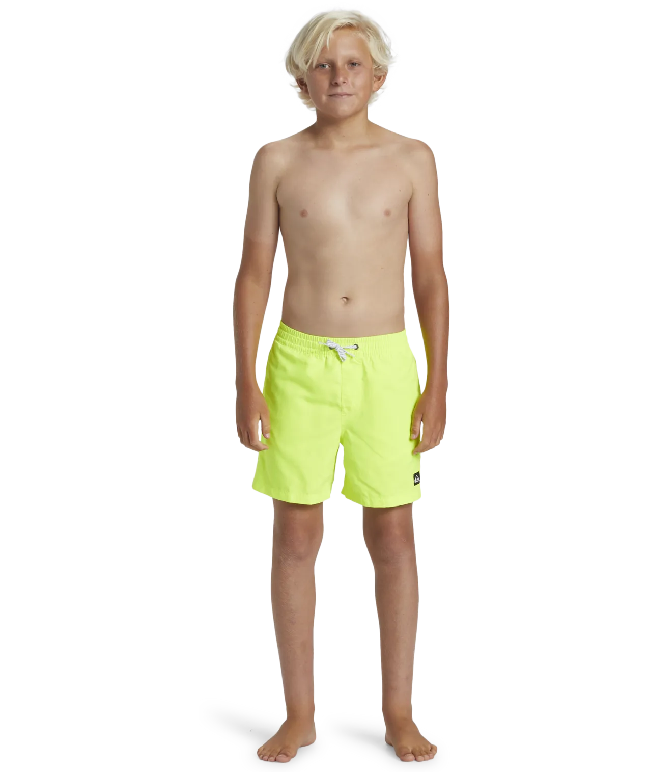 Quiksilver Clothing Boys Everyday Solid Volley Shorts in Safety Yellow