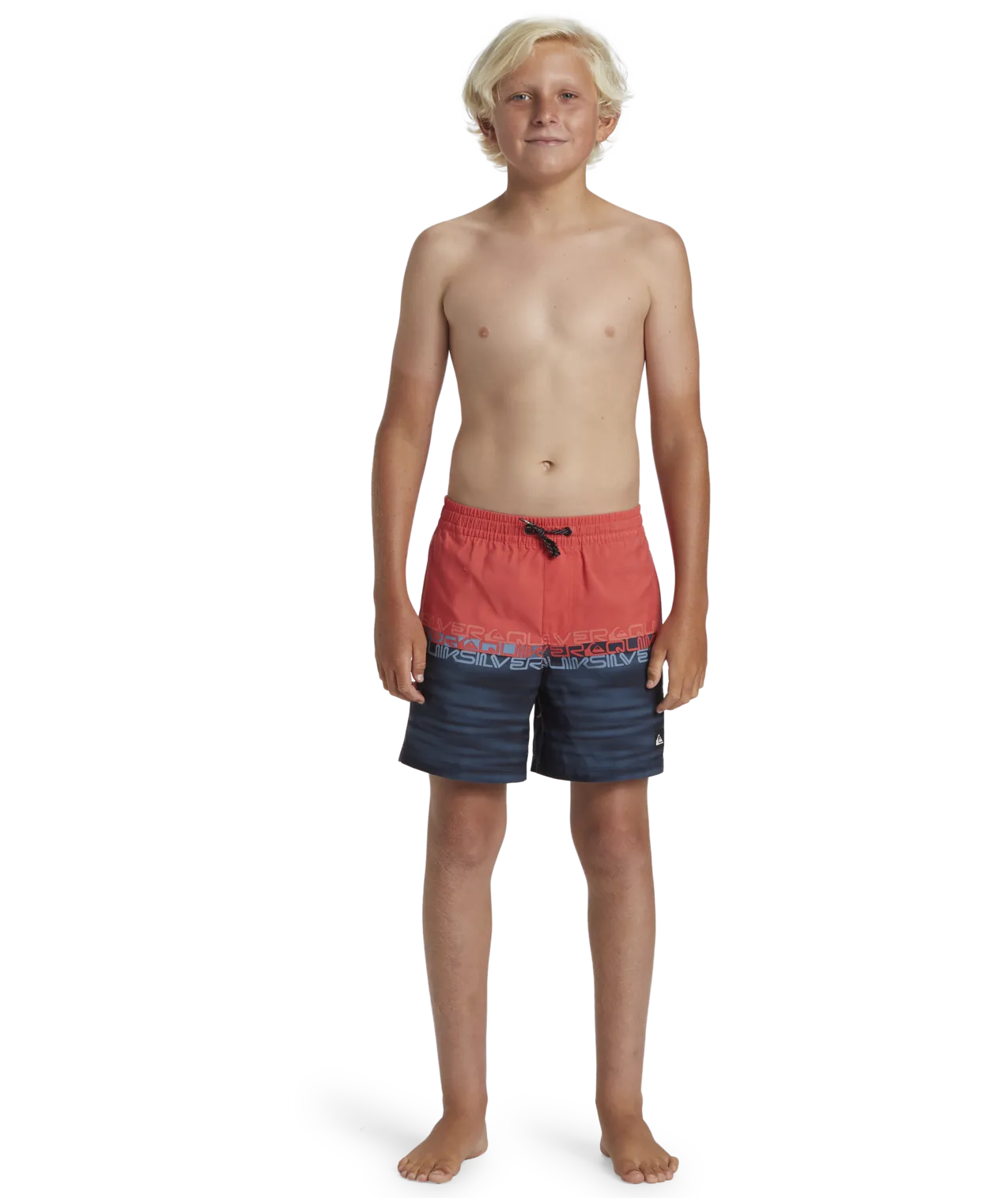 Quiksilver Clothing Boys Everyday Wordblock Volley Shorts in Cayenne