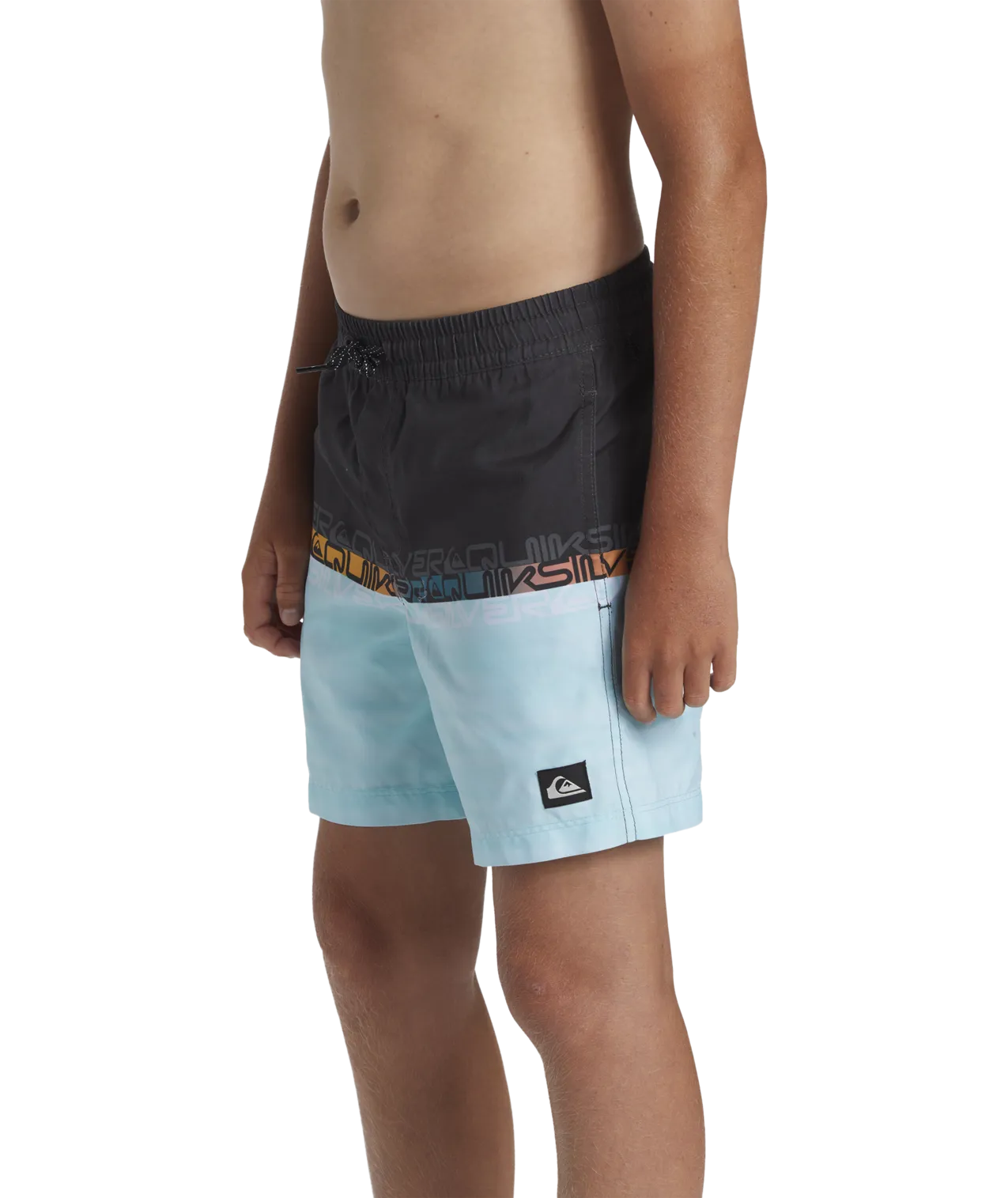 Quiksilver Clothing Boys Everyday Wordblock Volley Shorts in Tarmac