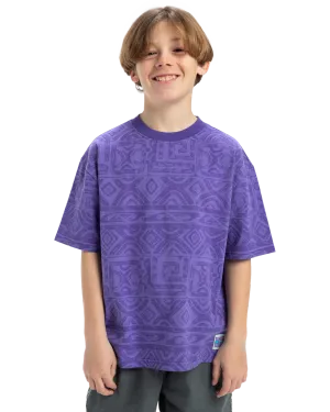 Quiksilver Clothing Boys Global Heat T-Shirt in Dusted Peri Global Heat