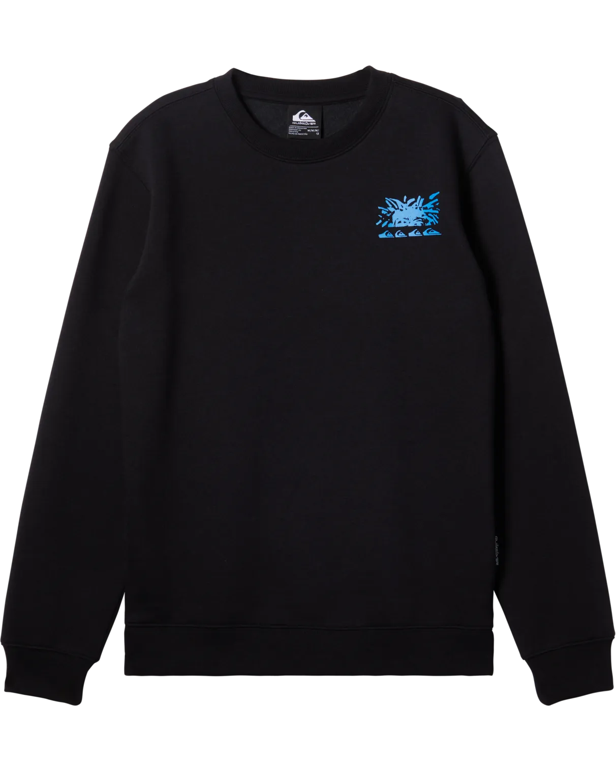 Quiksilver Clothing Boys Graphic Crew Sweatshirt in Black