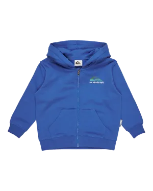 Quiksilver Clothing Boys Graphic Zip Hoodie in Nebulas Blue