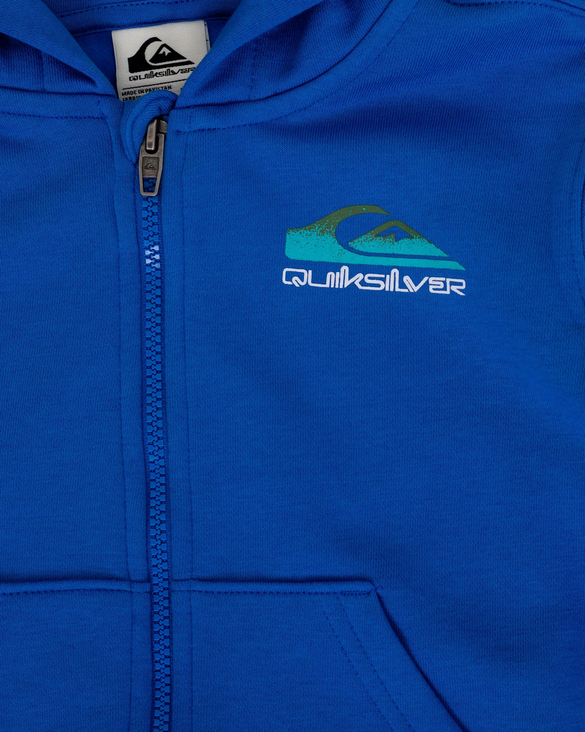 Quiksilver Clothing Boys Graphic Zip Hoodie in Nebulas Blue
